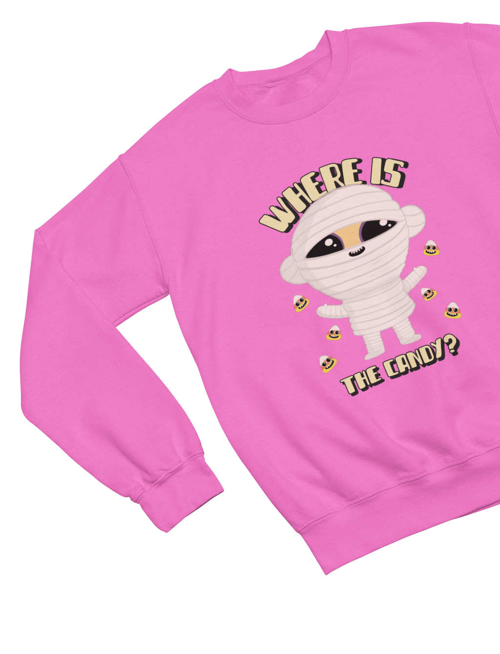 My Store Halloween Sweatshirt / 3-4 years Kids Where Is the Candy? Mummy Halloween Sweatshirt | Trick-or-Treat Jumper