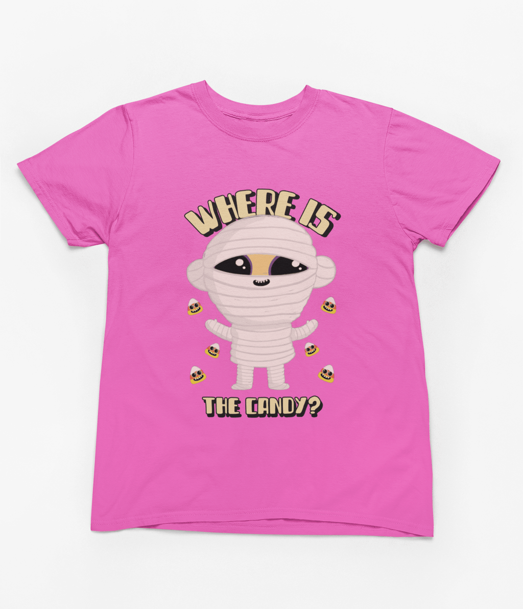 My Store Halloween T-Shirt / 3-4 years Kids Where Is the Candy? Mummy Halloween Sweatshirt | Trick-or-Treat Jumper