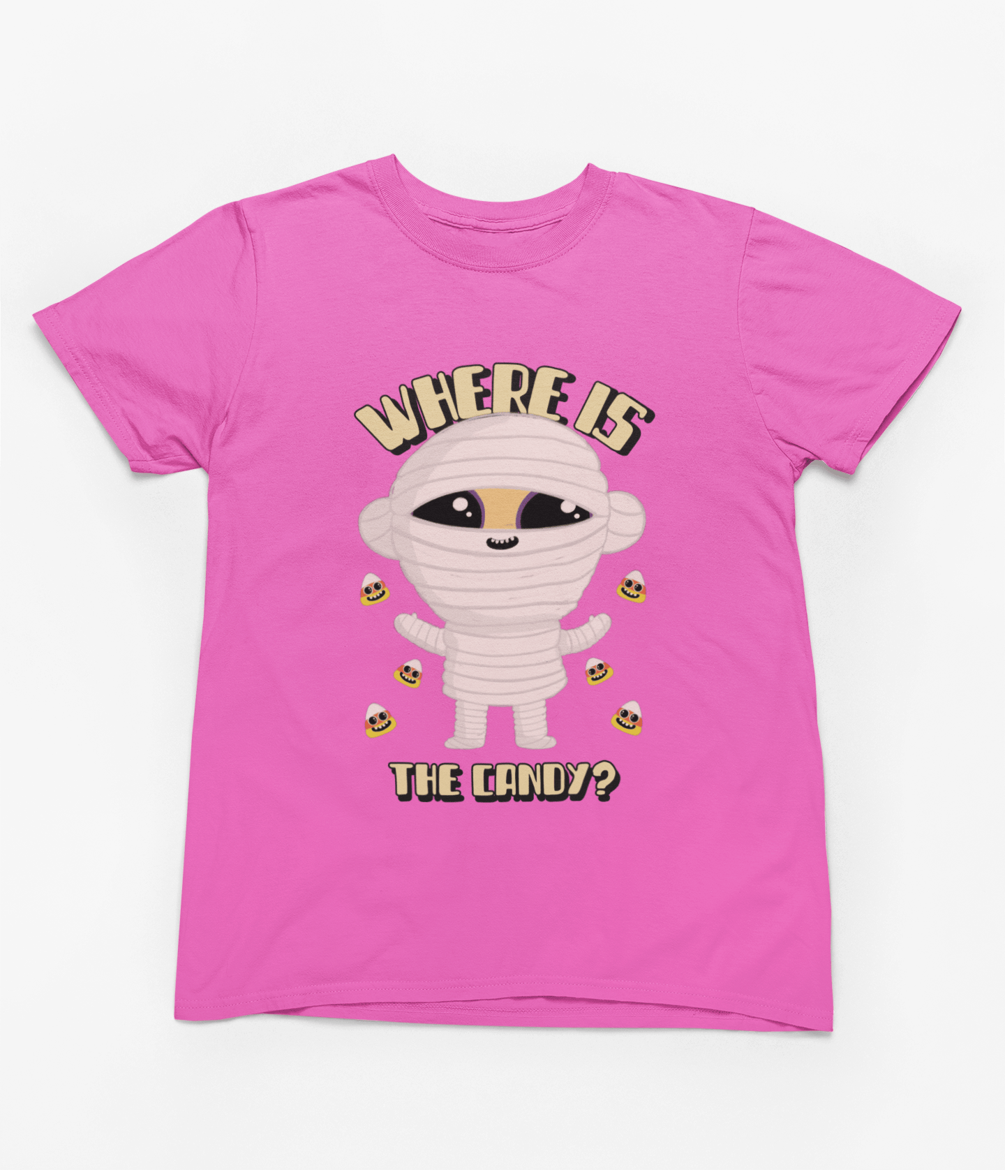 My Store Halloween T-Shirt / 3-4 years Kids Where Is the Candy? Mummy Halloween Sweatshirt | Trick-or-Treat Jumper