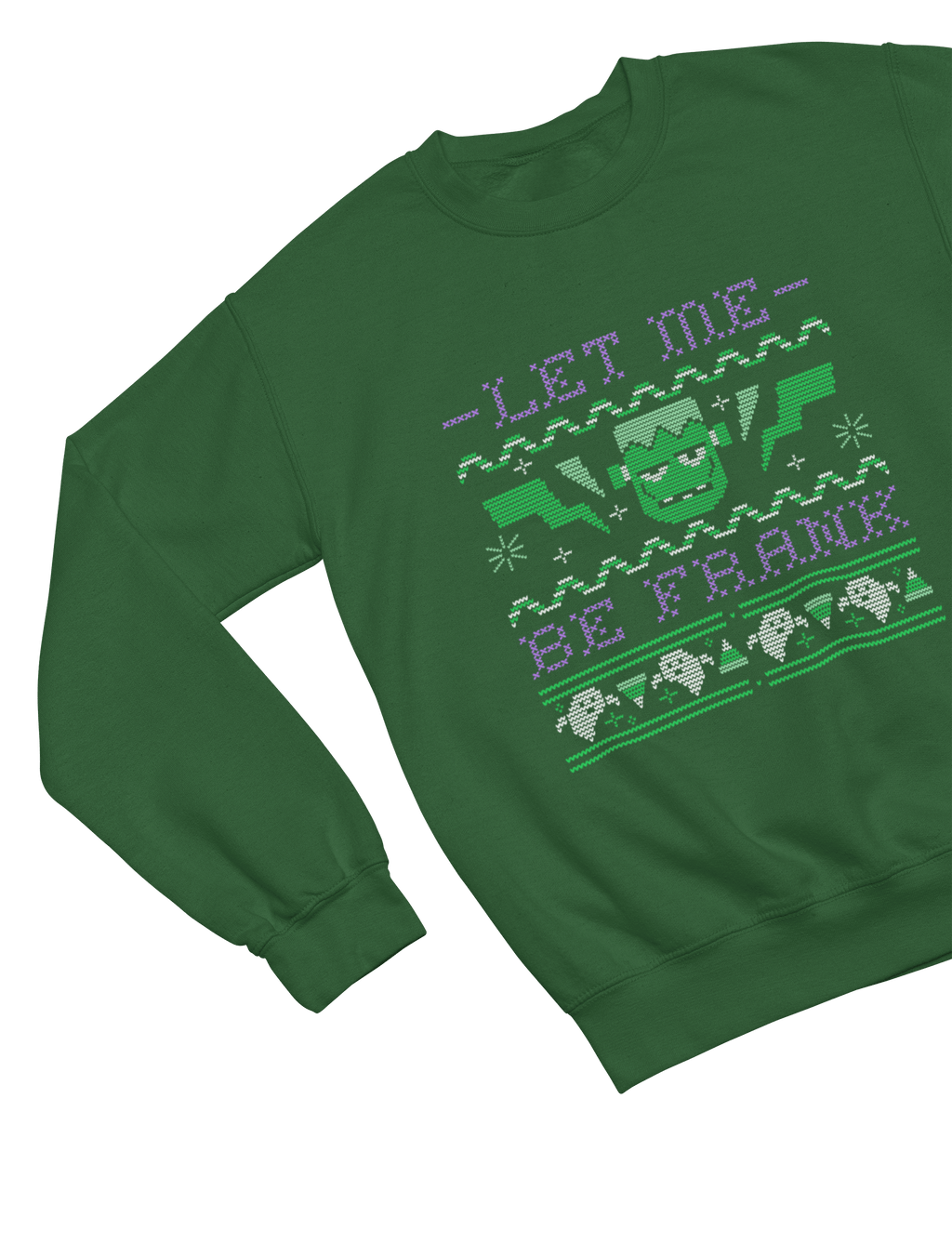 My Store Halloween Sweatshirt / S (Adult) Let Me Be Frank Halloween Sweatshirt | Frankenstein Ugly Jumper