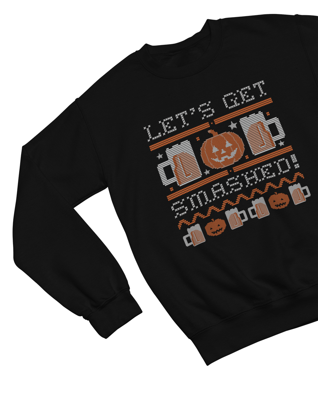 My Store Halloween Sweatshirt / S (Adult) Let’s Get Smashed Halloween Sweatshirt | Funny Drinking Jumper