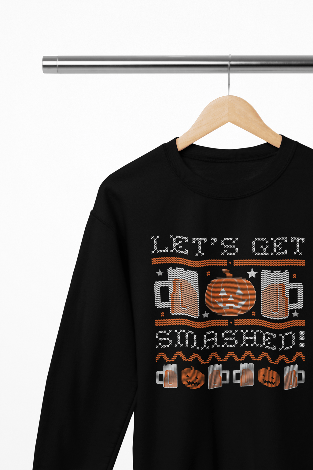 My Store Halloween Let’s Get Smashed Halloween Sweatshirt | Funny Drinking Jumper