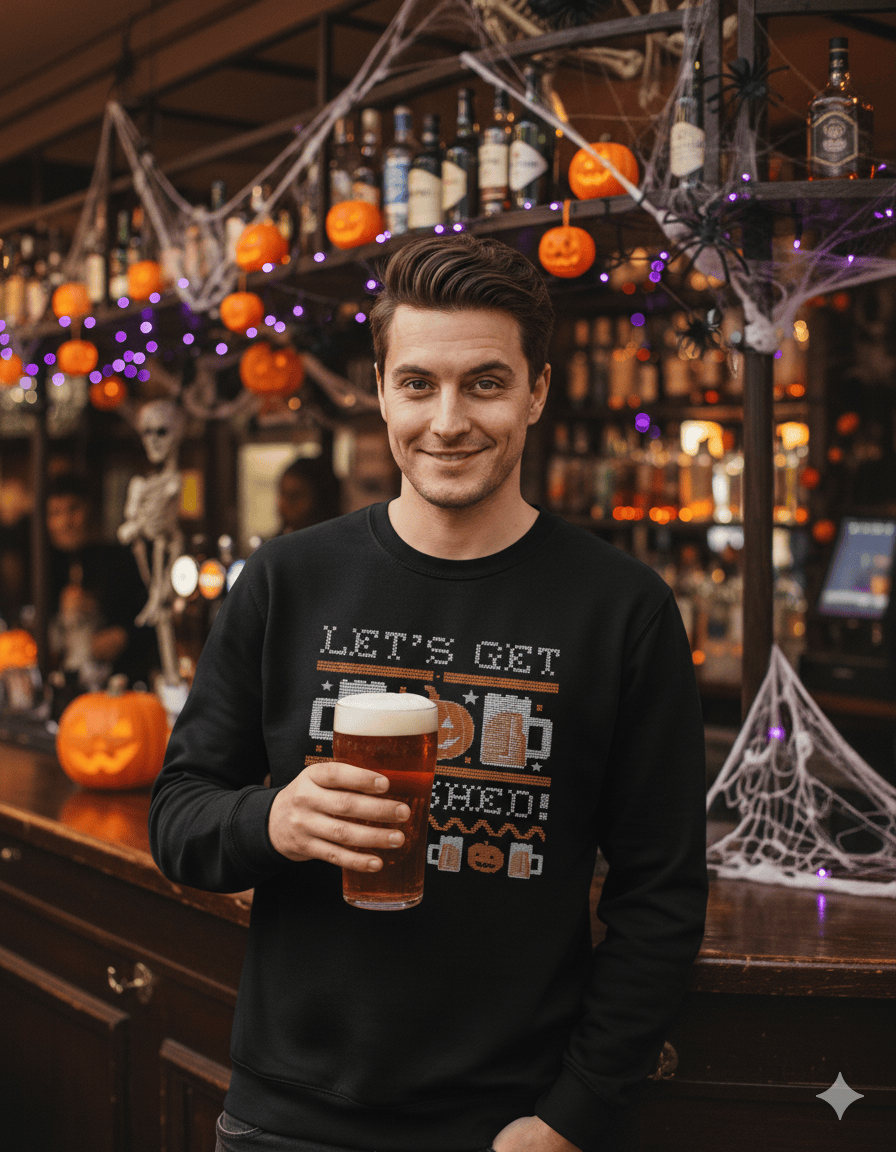 My Store Halloween Let’s Get Smashed Halloween Sweatshirt | Funny Drinking Jumper