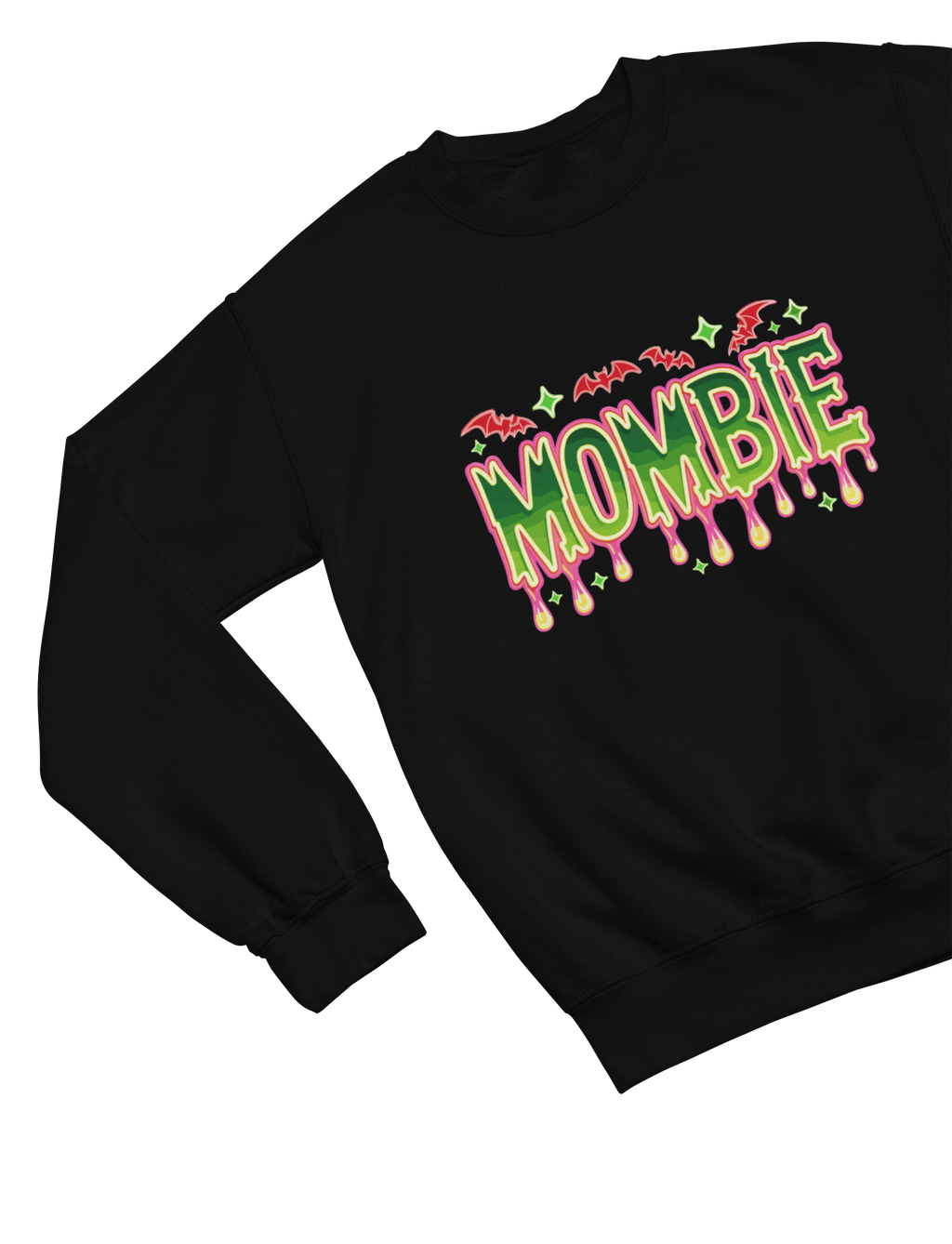 My Store Halloween Sweatshirt / S (Adult) / Black Mombie Halloween Sweatshirt | Funny Mum Life Zombie Jumper