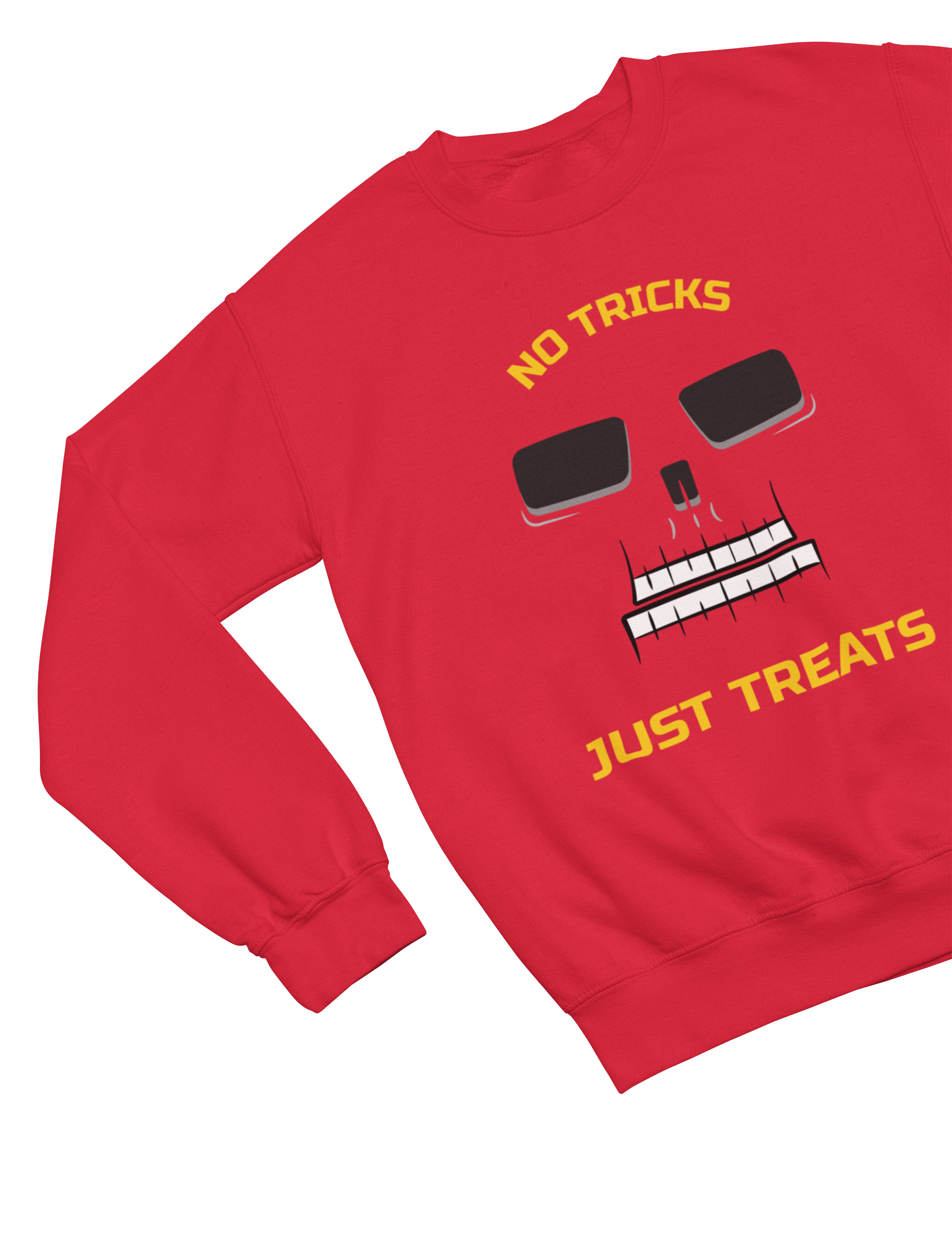 My Store Halloween Sweatshirt / 3-4 years No Tricks Just Treats Halloween Sweatshirt & T-Shirt | Skull Design