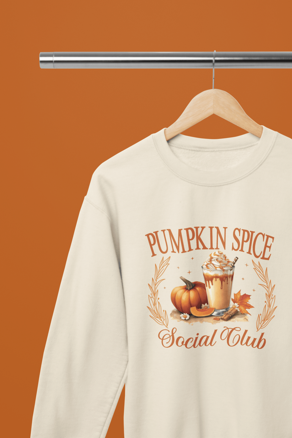 My Store Halloween Beige / Small / Sweatshirt Pumpkin Spice Social Club Sweatshirt & T-Shirt – Cosy Autumn Fall Top