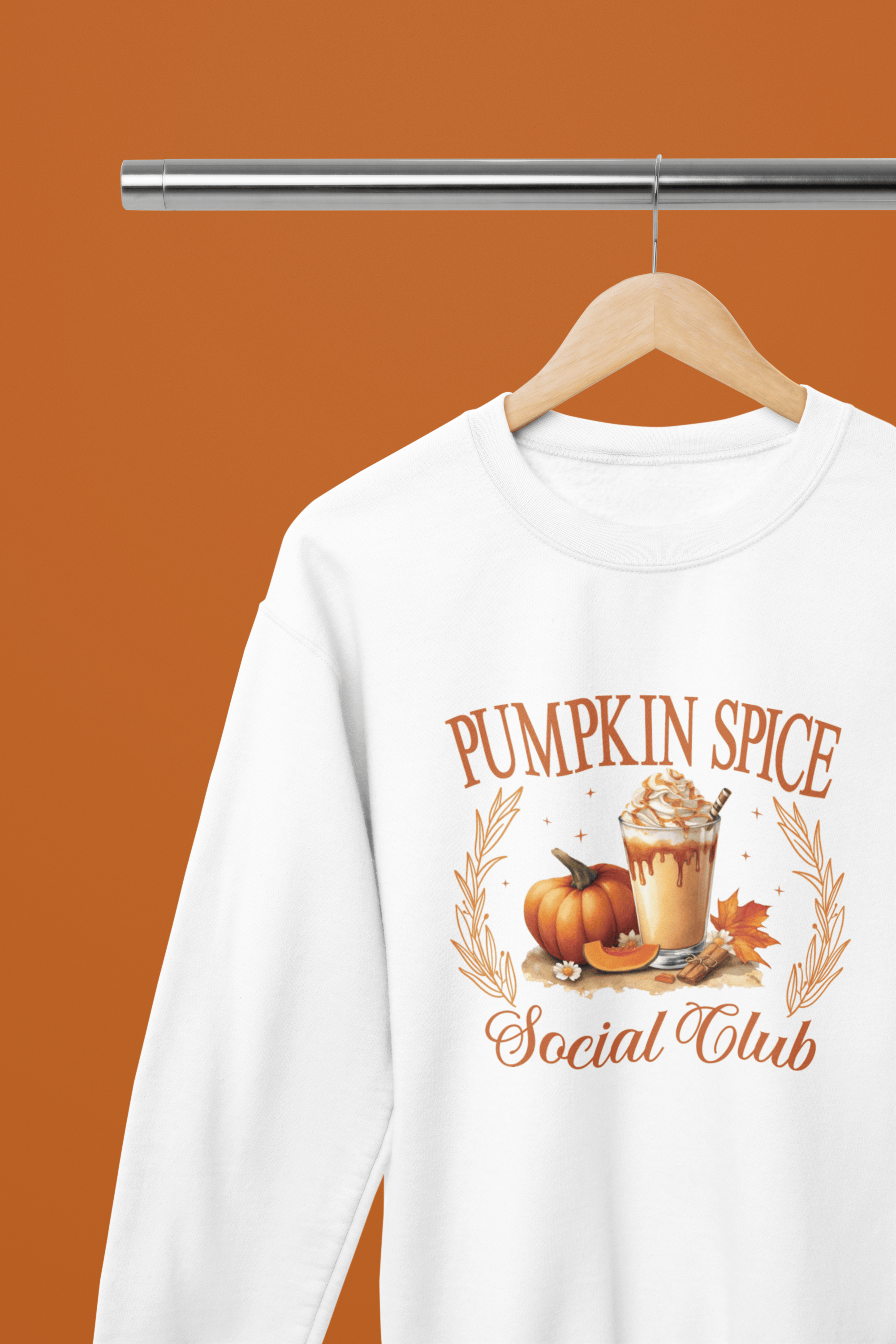 My Store Halloween White / Small / Sweatshirt Pumpkin Spice Social Club Sweatshirt & T-Shirt – Cosy Autumn Fall Top
