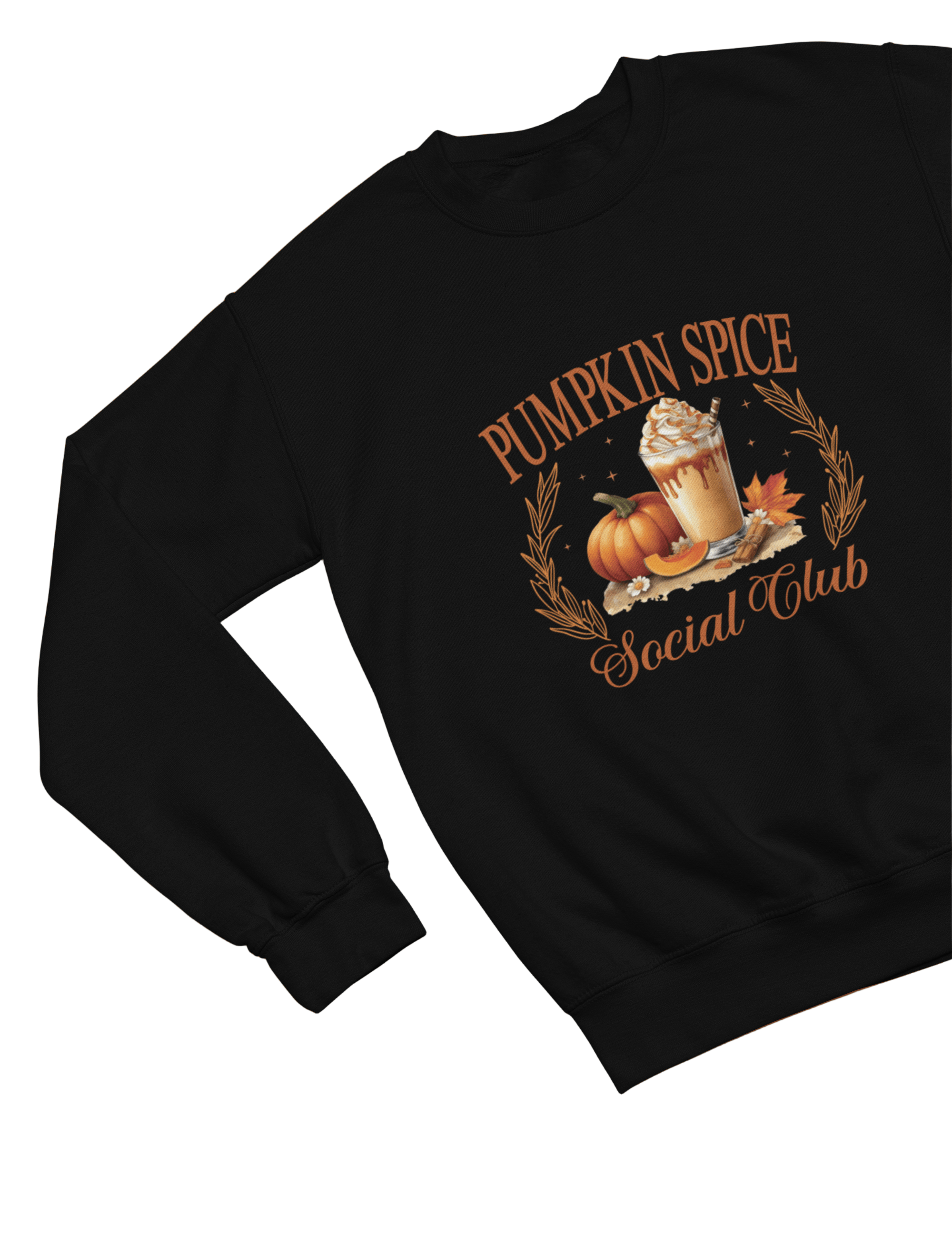 My Store Halloween Pumpkin Spice Social Club Sweatshirt & T-Shirt – Cosy Autumn Fall Top