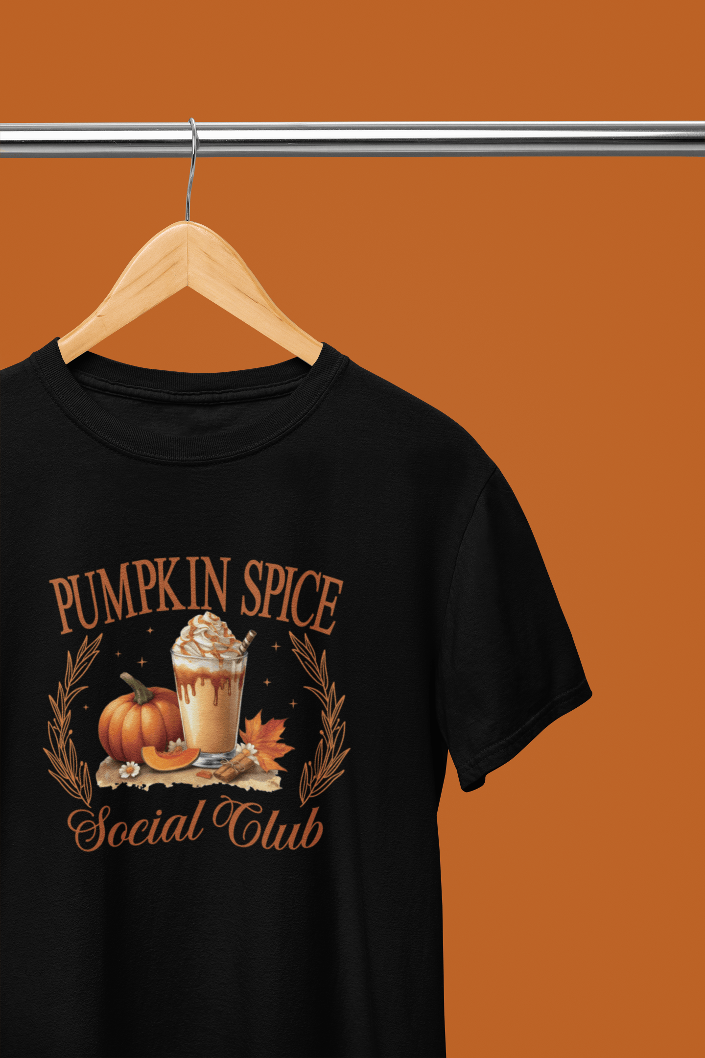 My Store Halloween Black / Small / T-Shirt Pumpkin Spice Social Club Sweatshirt & T-Shirt – Cosy Autumn Fall Top