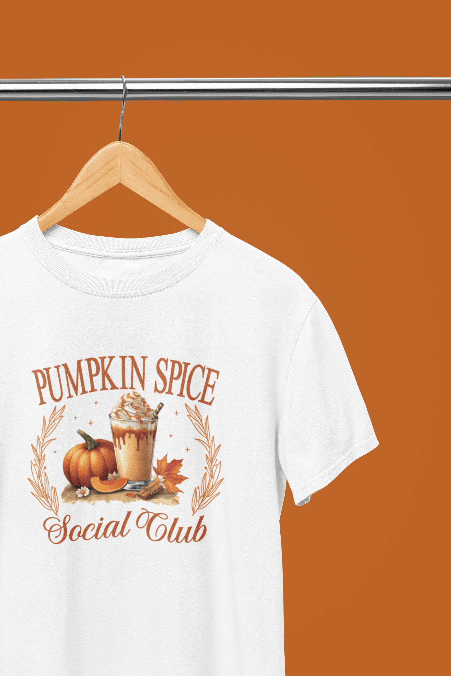 My Store Halloween White / Small / T-Shirt Pumpkin Spice Social Club Sweatshirt & T-Shirt – Cosy Autumn Fall Top