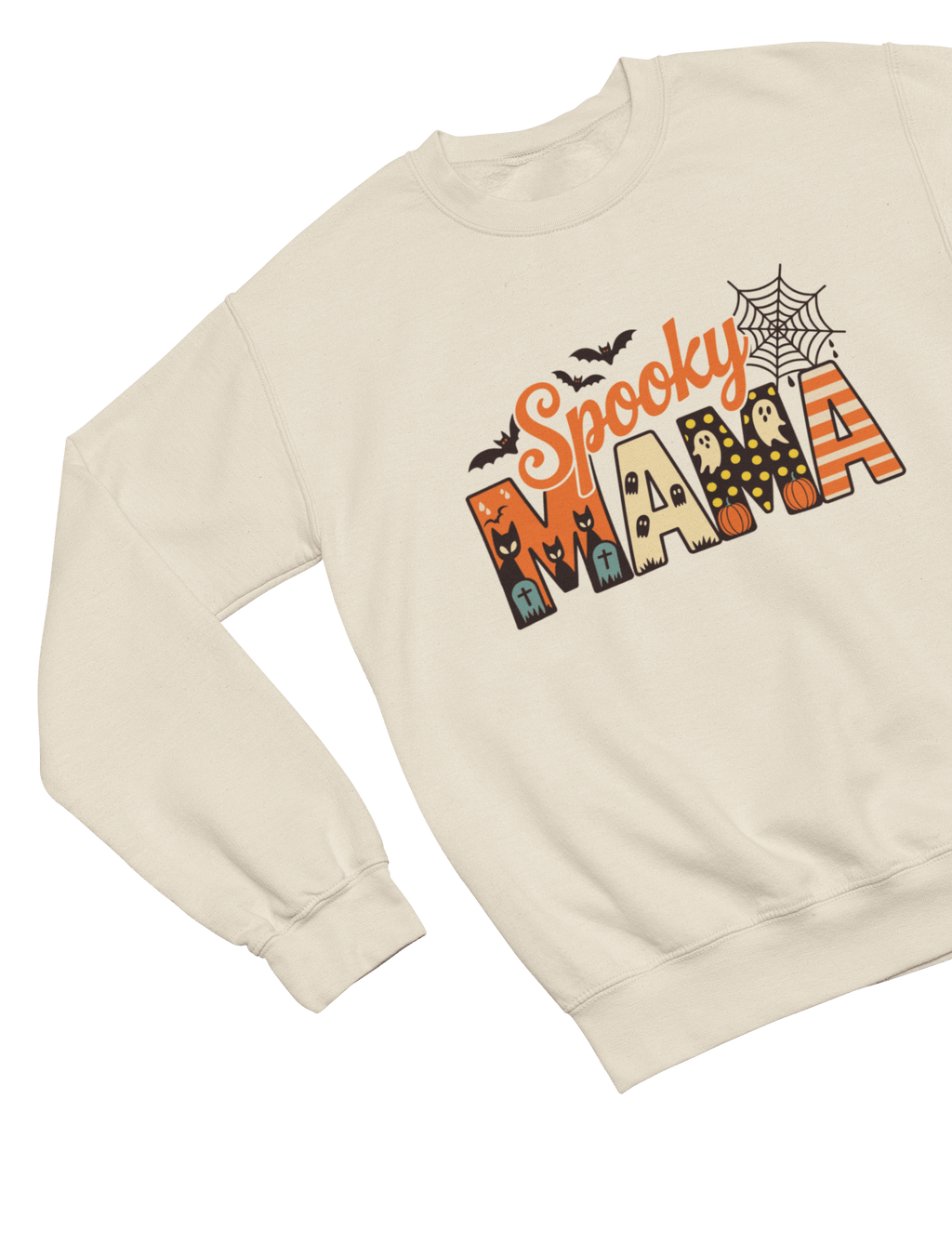 My Store Halloween Sweatshirt / S (Adult) Spooky Mama Halloween Sweatshirt | Fun Mum Autumn Jumper