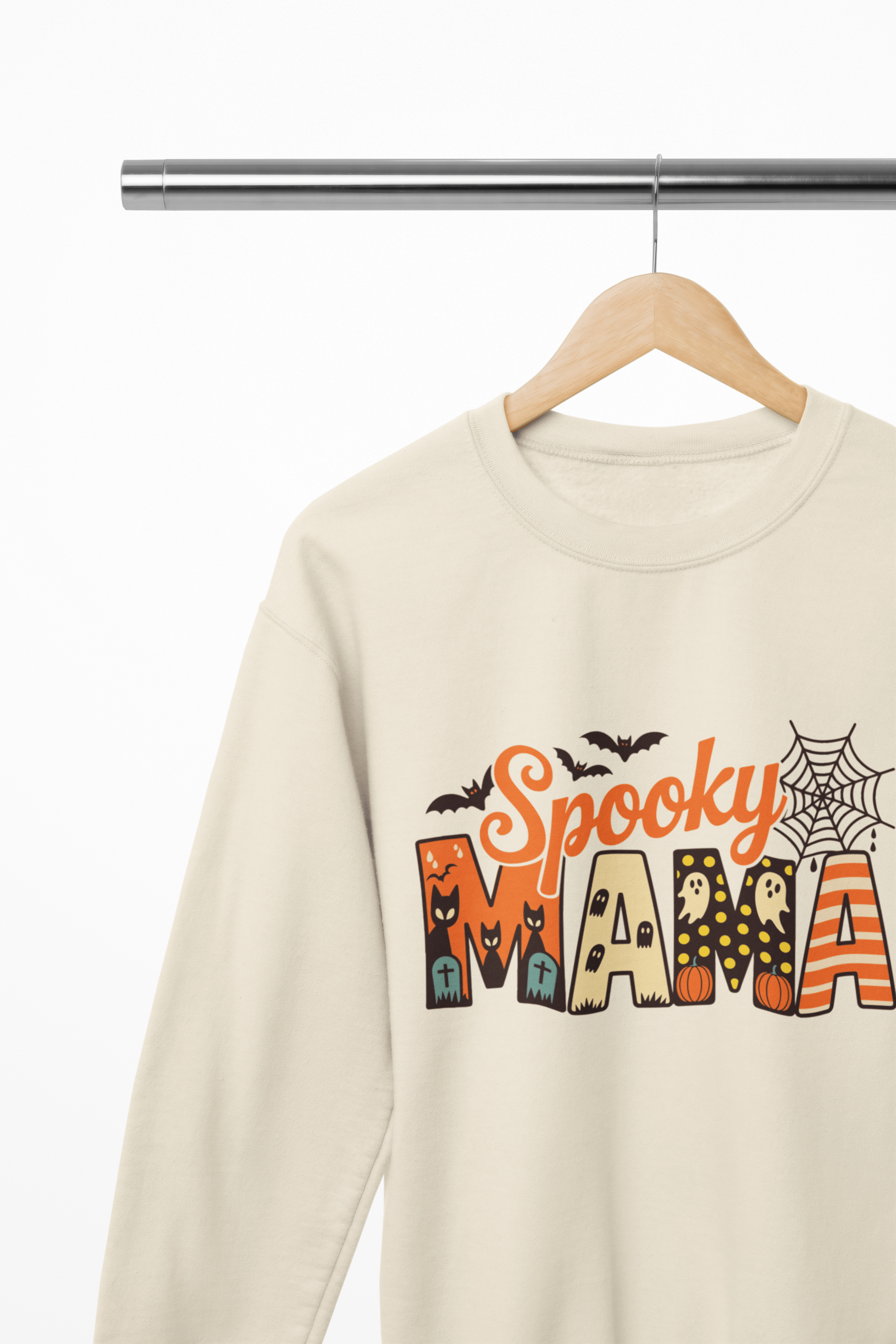 My Store Halloween Spooky Mama Halloween Sweatshirt | Fun Mum Autumn Jumper