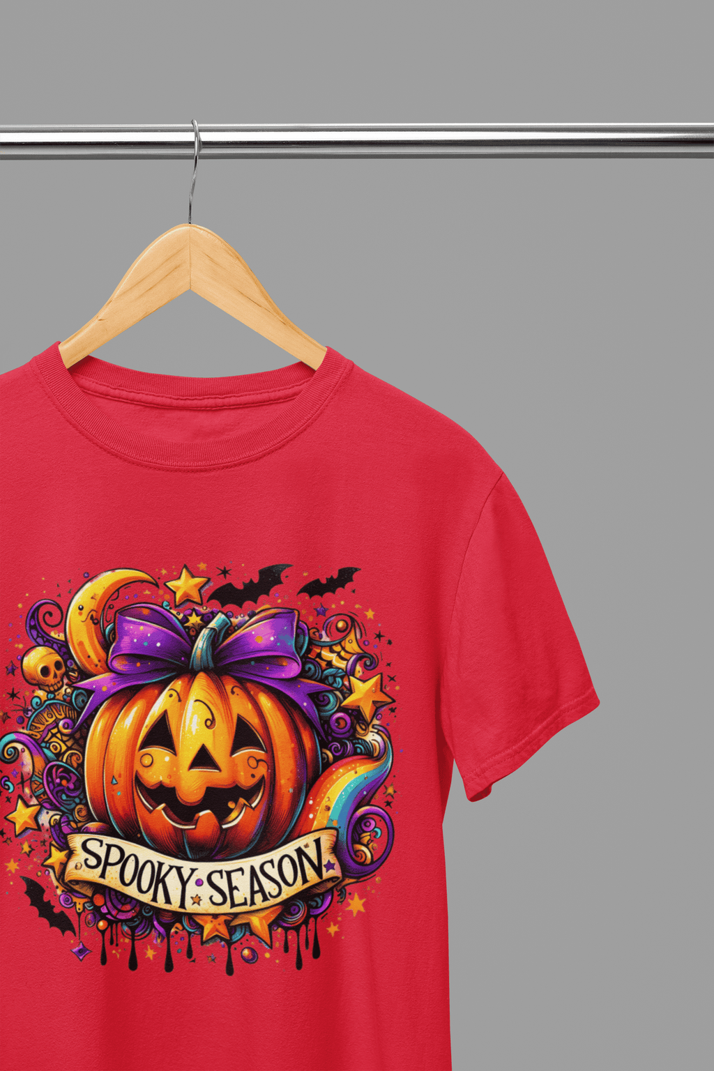 My Store Halloween Red / Small / T-Shirt Spooky Season Pumpkin Sweatshirt & T-Shirt | Halloween Jumper UK