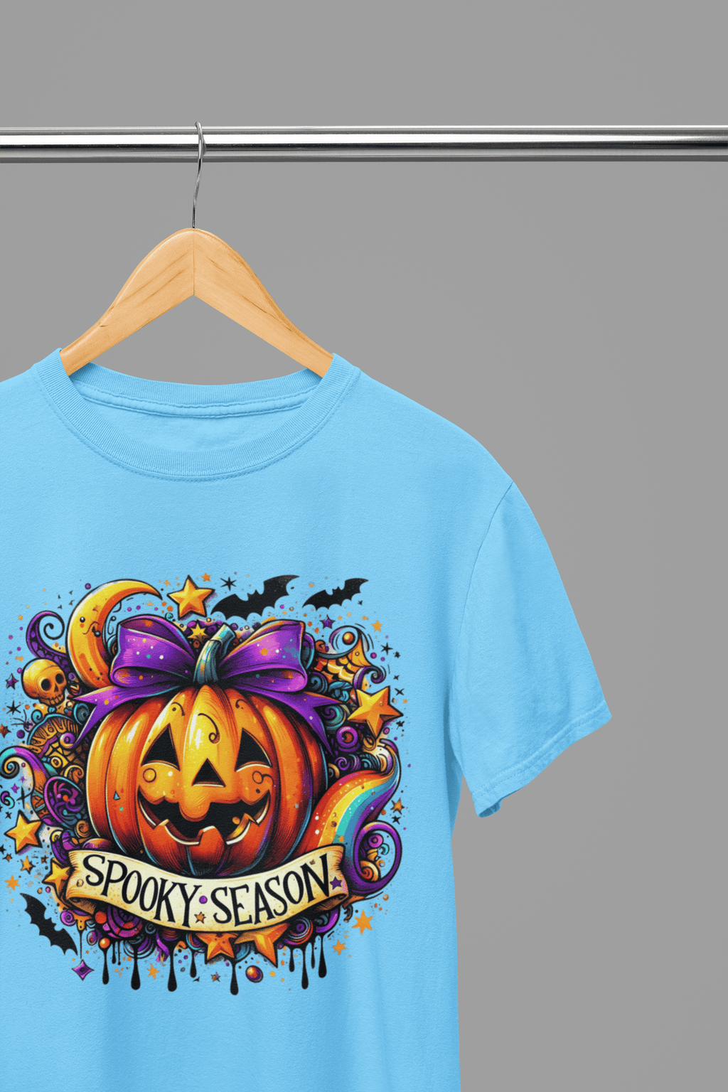 My Store Halloween Blue / Small / T-Shirt Spooky Season Pumpkin Sweatshirt & T-Shirt | Halloween Jumper UK