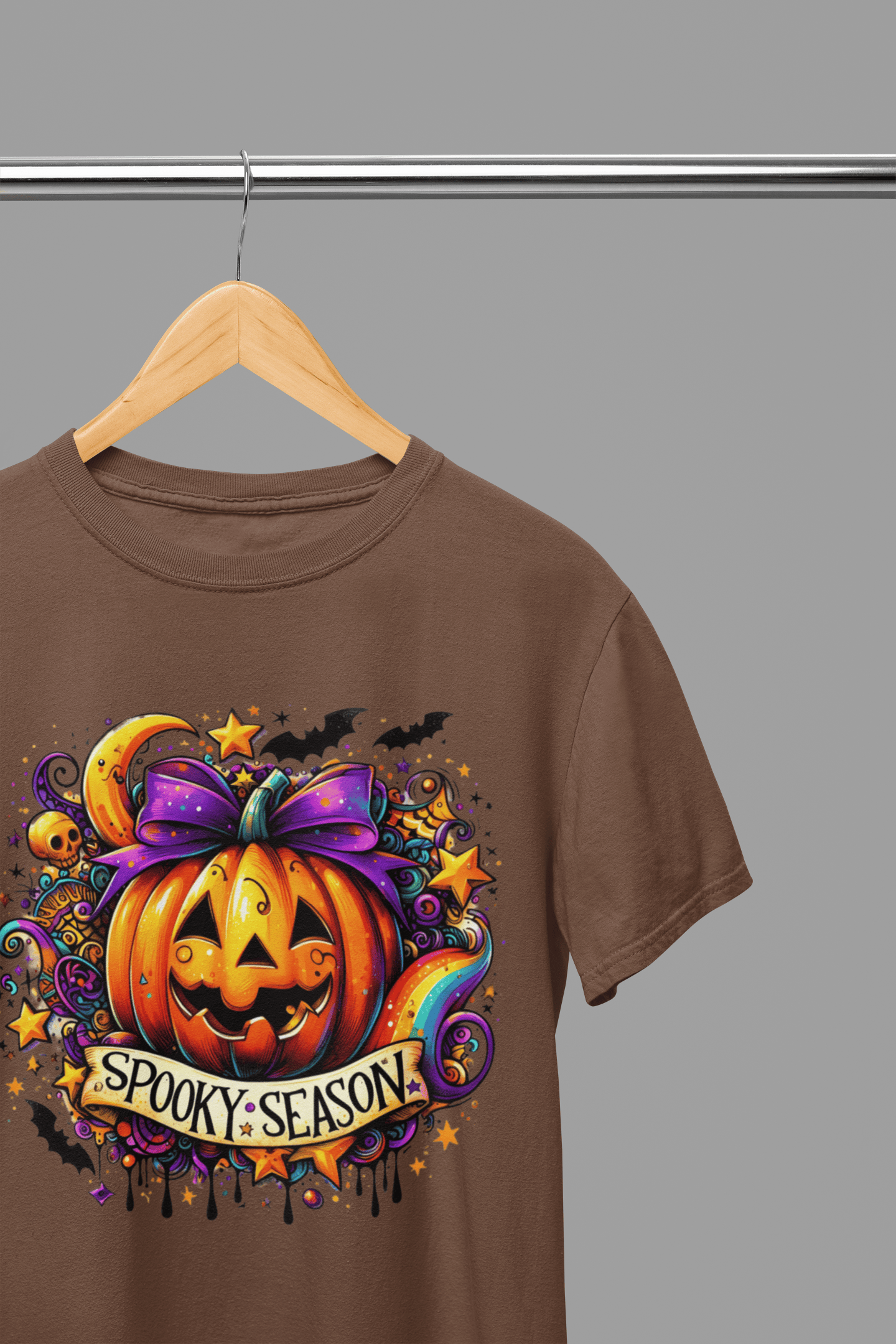 My Store Halloween Brown / Small / T-Shirt Spooky Season Pumpkin Sweatshirt & T-Shirt | Halloween Jumper UK