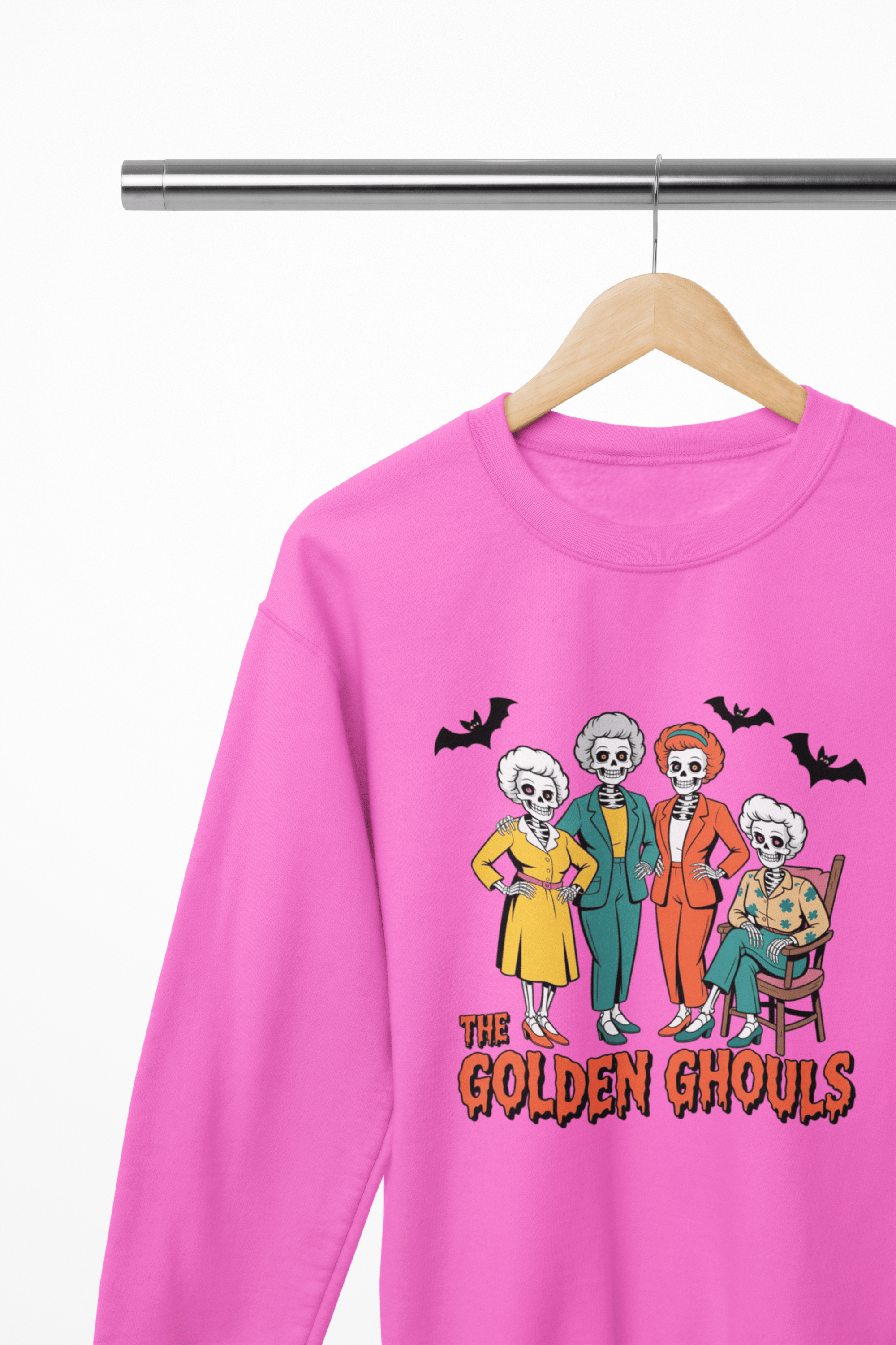 My Store Halloween The Golden Ghouls Halloween Sweatshirt | Retro Funny Jumper