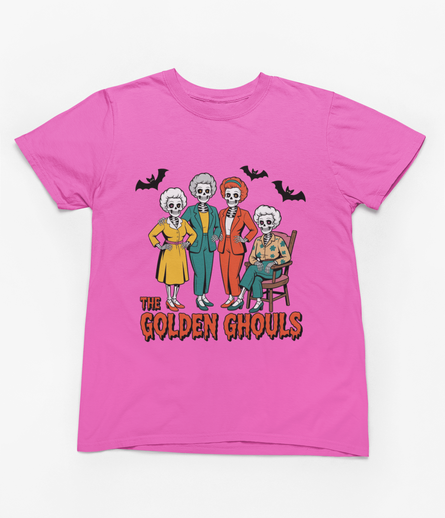 My Store Halloween T-Shirt / S (Adult) / Pink The Golden Ghouls Halloween Sweatshirt | Retro Funny Jumper