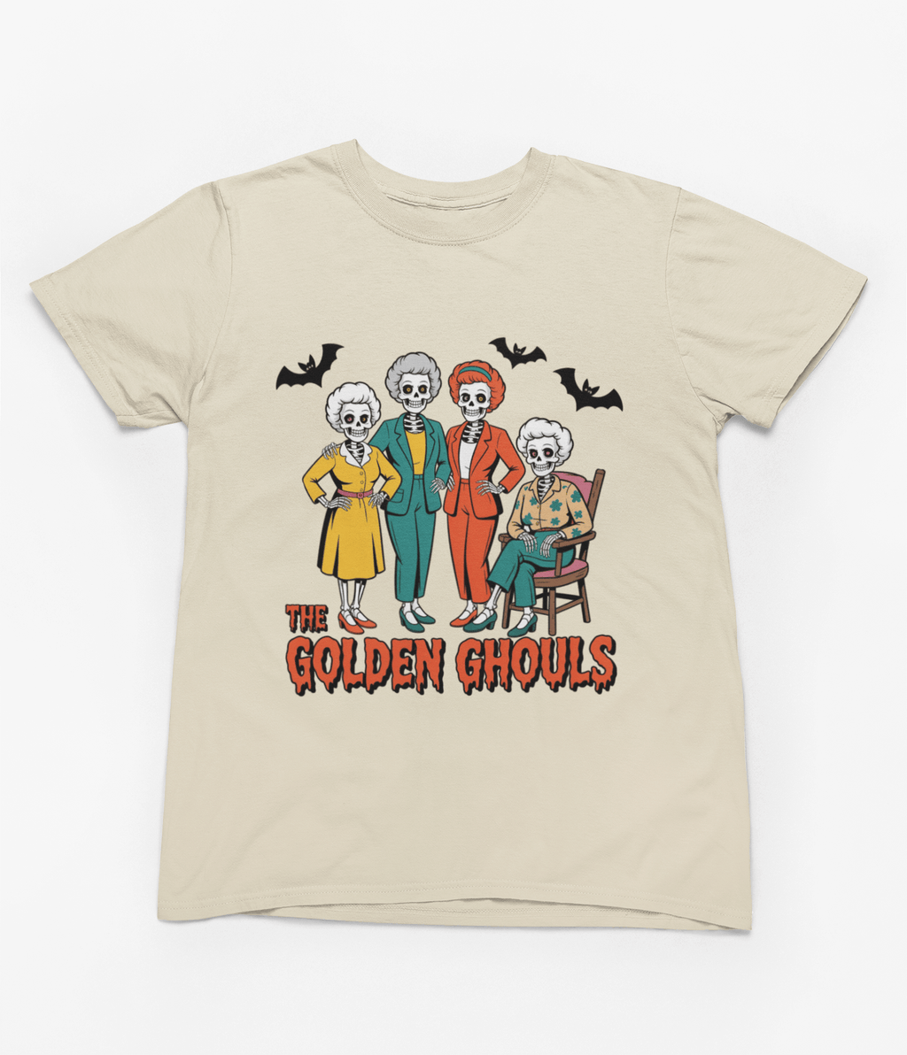 My Store Halloween T-Shirt / S (Adult) / Beige The Golden Ghouls Halloween Sweatshirt | Retro Funny Jumper