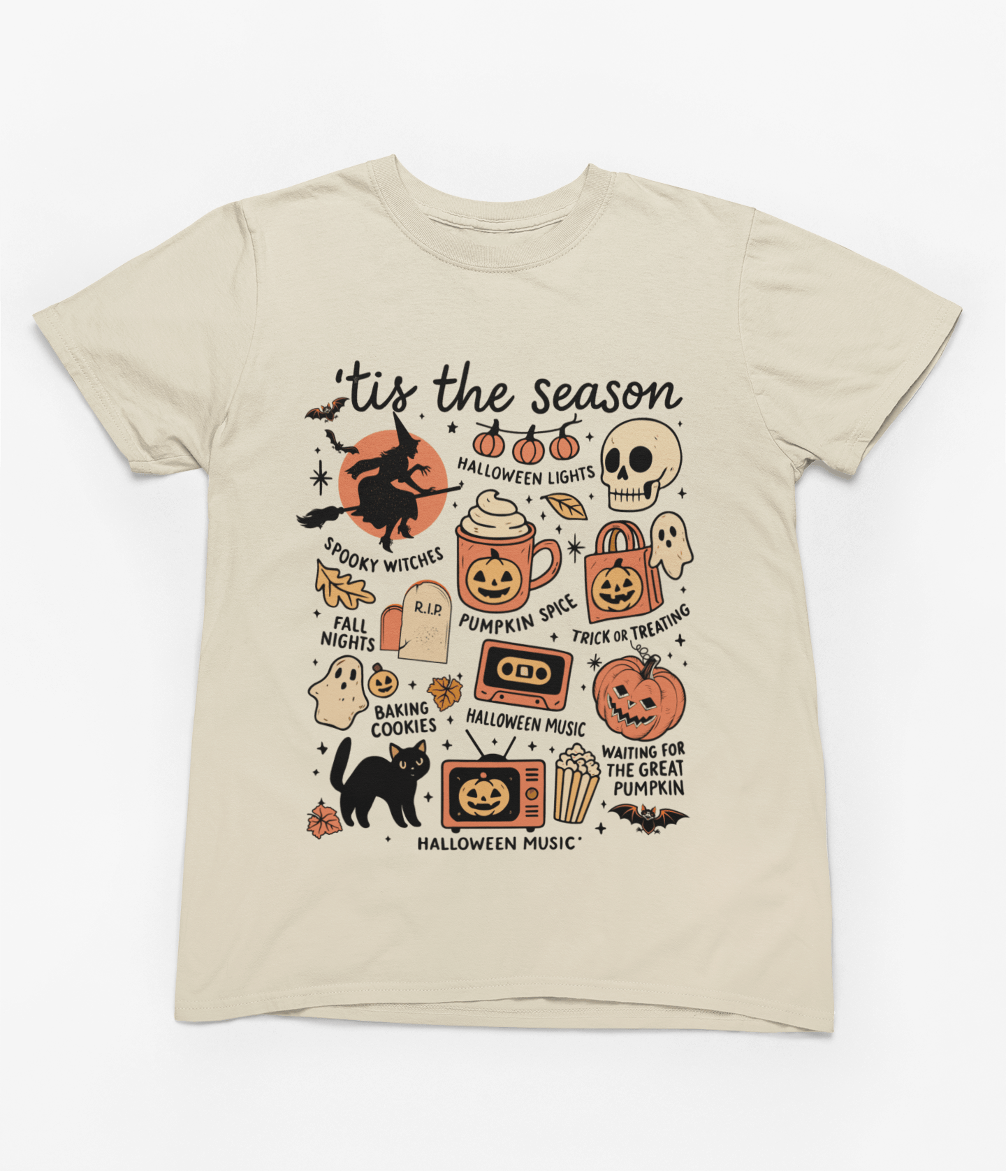 My Store Halloween T-Shirt / S (Adult) ’Tis The Season Halloween Sweatshirt | Cosy Autumn Jumper