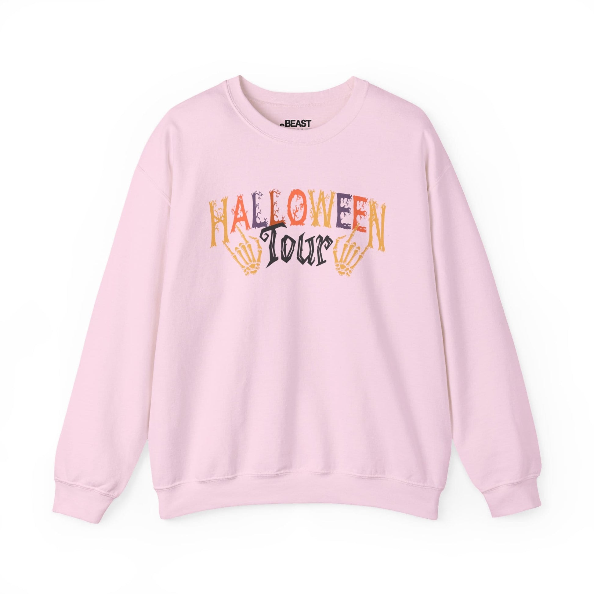 Halloween Tour Spooky Season Sweatshirt Light Pink / S gift_idea unique_gift personalised_gift