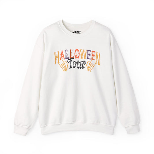 Halloween Tour Spooky Season Sweatshirt White / S gift_idea unique_gift personalised_gift
