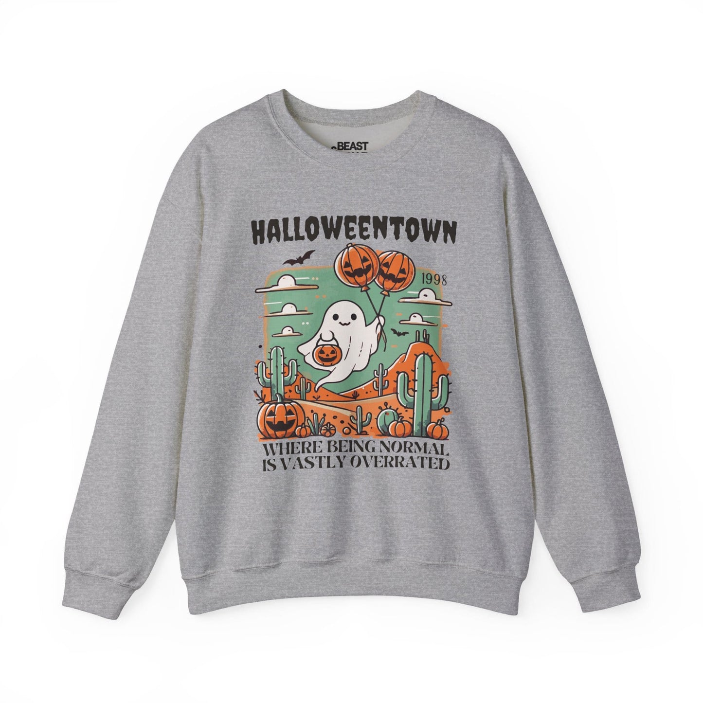 Halloweentown Ghost Halloween Sweatshirt for Adults Sport Grey / S gift_idea unique_gift personalised_gift
