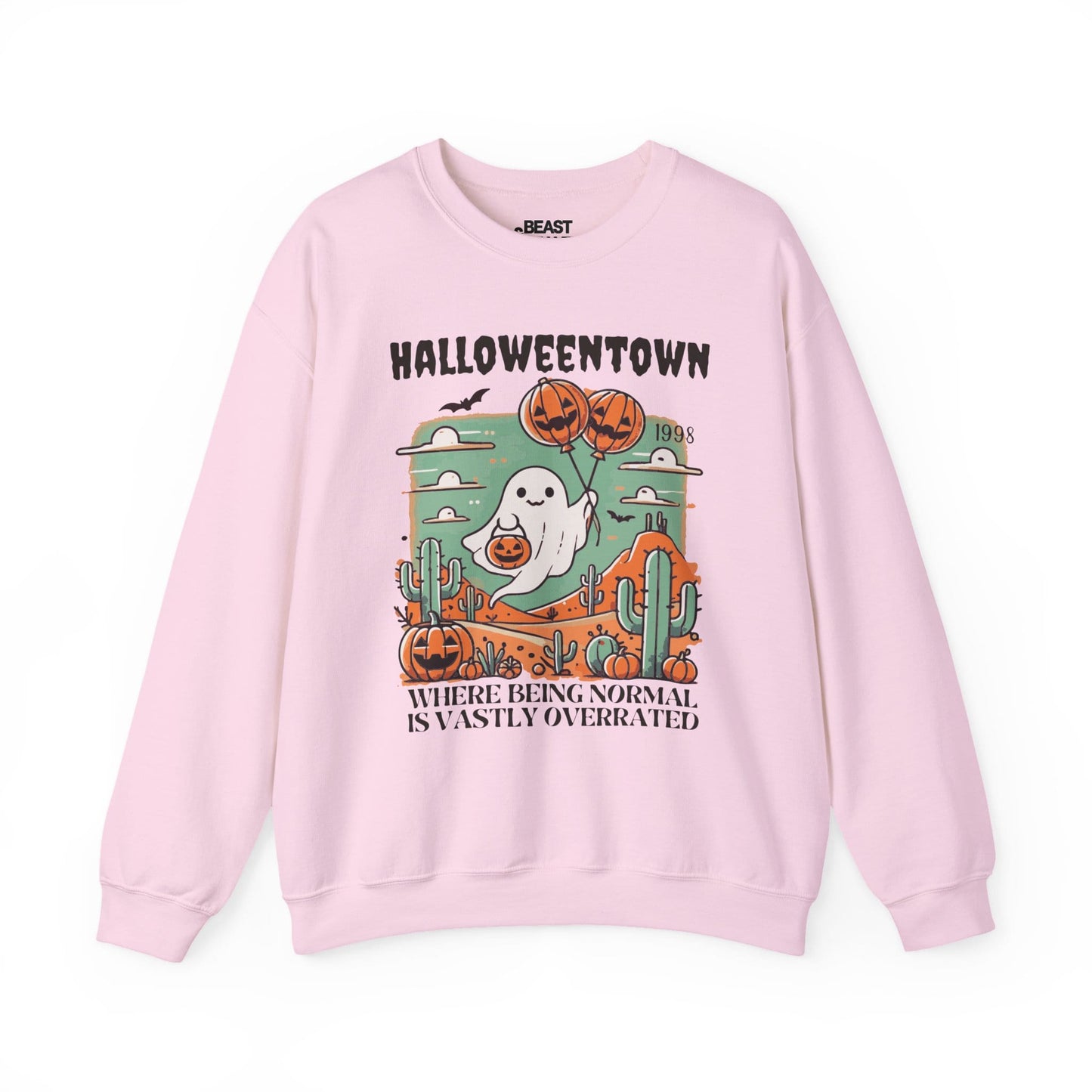 Halloweentown Ghost Halloween Sweatshirt for Adults Light Pink / S gift_idea unique_gift personalised_gift