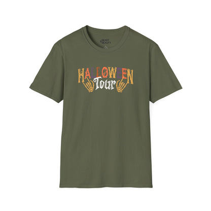 Halloweentown Halloween Tour Graphic T-Shirt Military Green / S gift_idea unique_gift personalised_gift