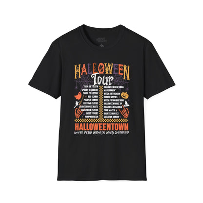Halloweentown Halloween Tour Graphic T-Shirt Black / S gift_idea unique_gift personalised_gift