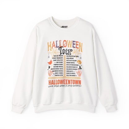Halloweentown Halloween Tour Sweatshirt White / S gift_idea unique_gift personalised_gift