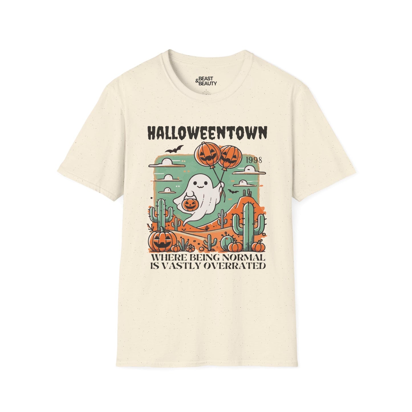 Halloweentown Retro Halloween T-Shirt Natural / M gift_idea unique_gift personalised_gift