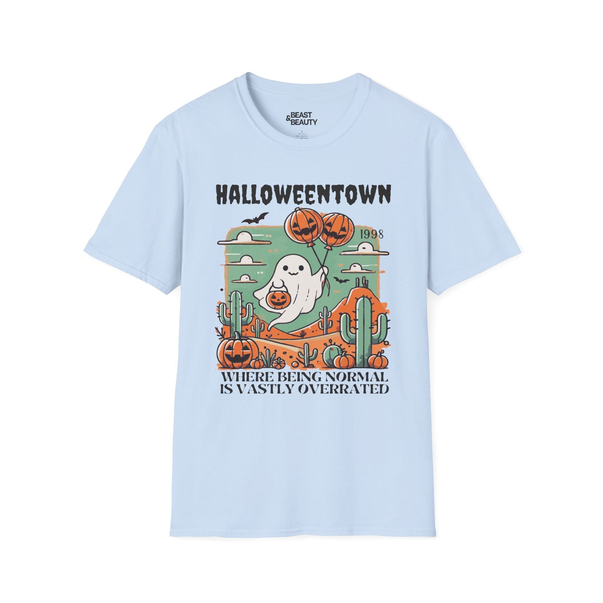Halloweentown Retro Halloween T-Shirt Light Blue / S gift_idea unique_gift personalised_gift