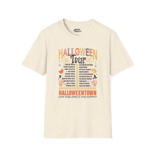 Halloweentown Tour Halloween T-Shirt Natural / M gift_idea unique_gift personalised_gift
