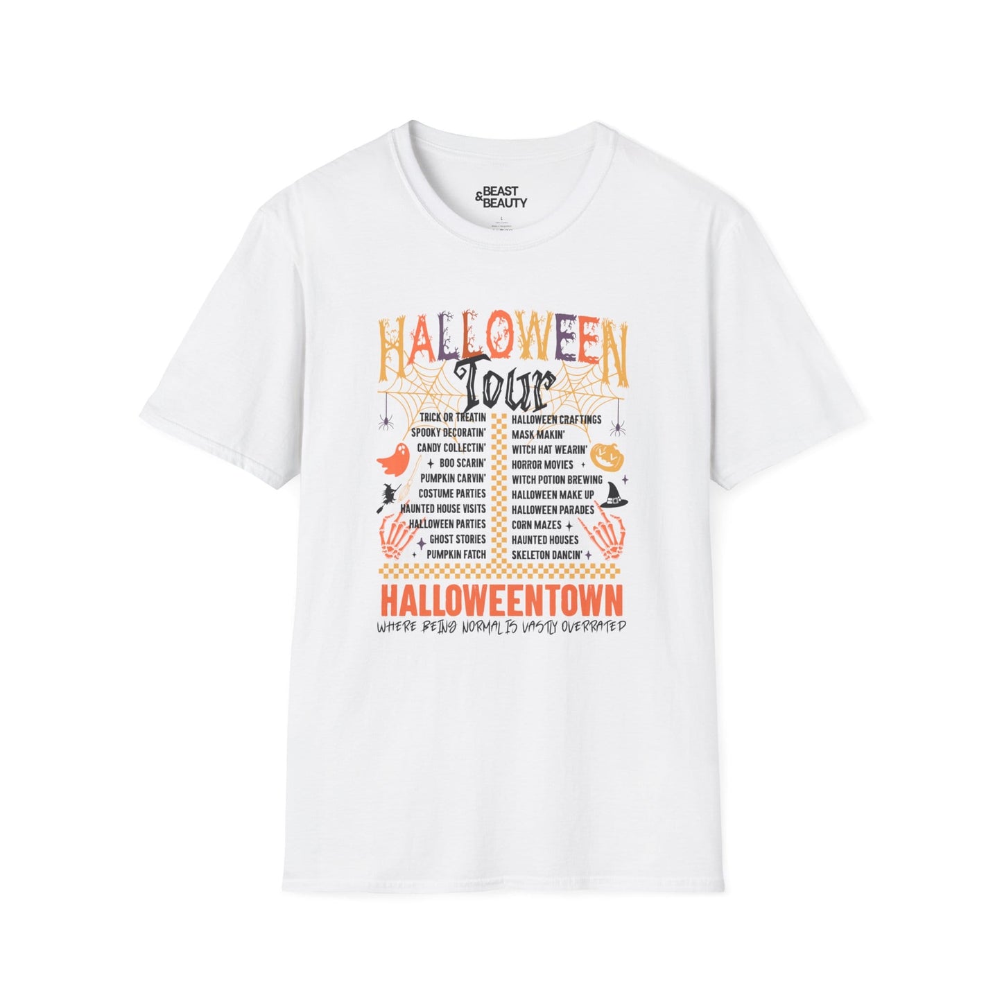 Halloweentown Tour Halloween T-Shirt White / S gift_idea unique_gift personalised_gift