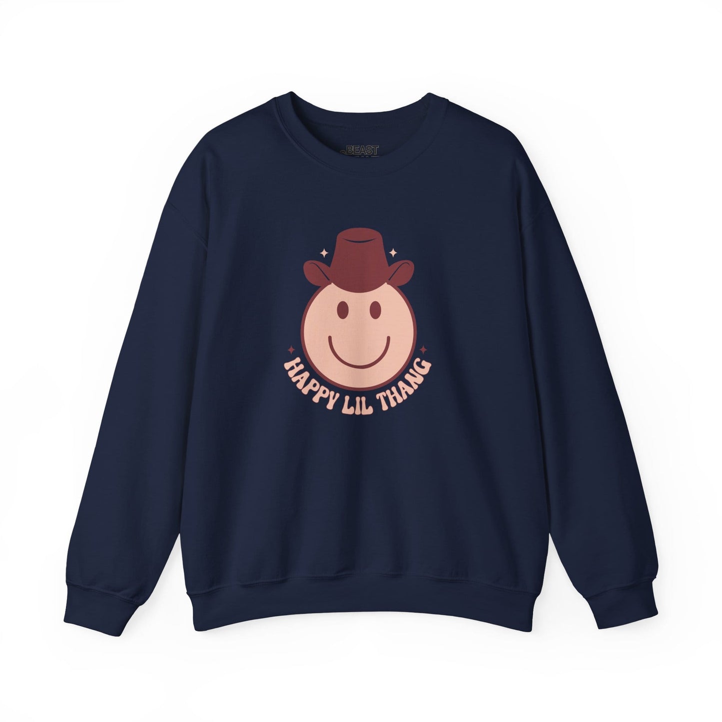 happy lil thang cowboy sweatshirt navy sweatshirt uk cowgirl gift idea