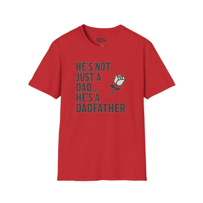 he s not just a dad he s a dadfather t-shirt red t-shirt uk Father's Day gift idea