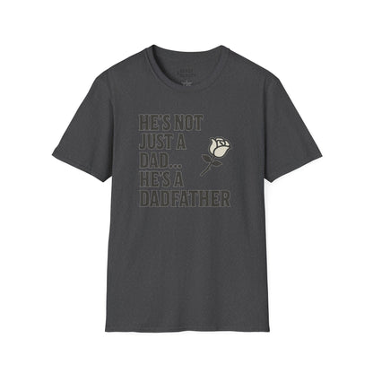 he s not just a dad he s a dadfather t-shirt dark heather t-shirt uk Father's Day gift idea