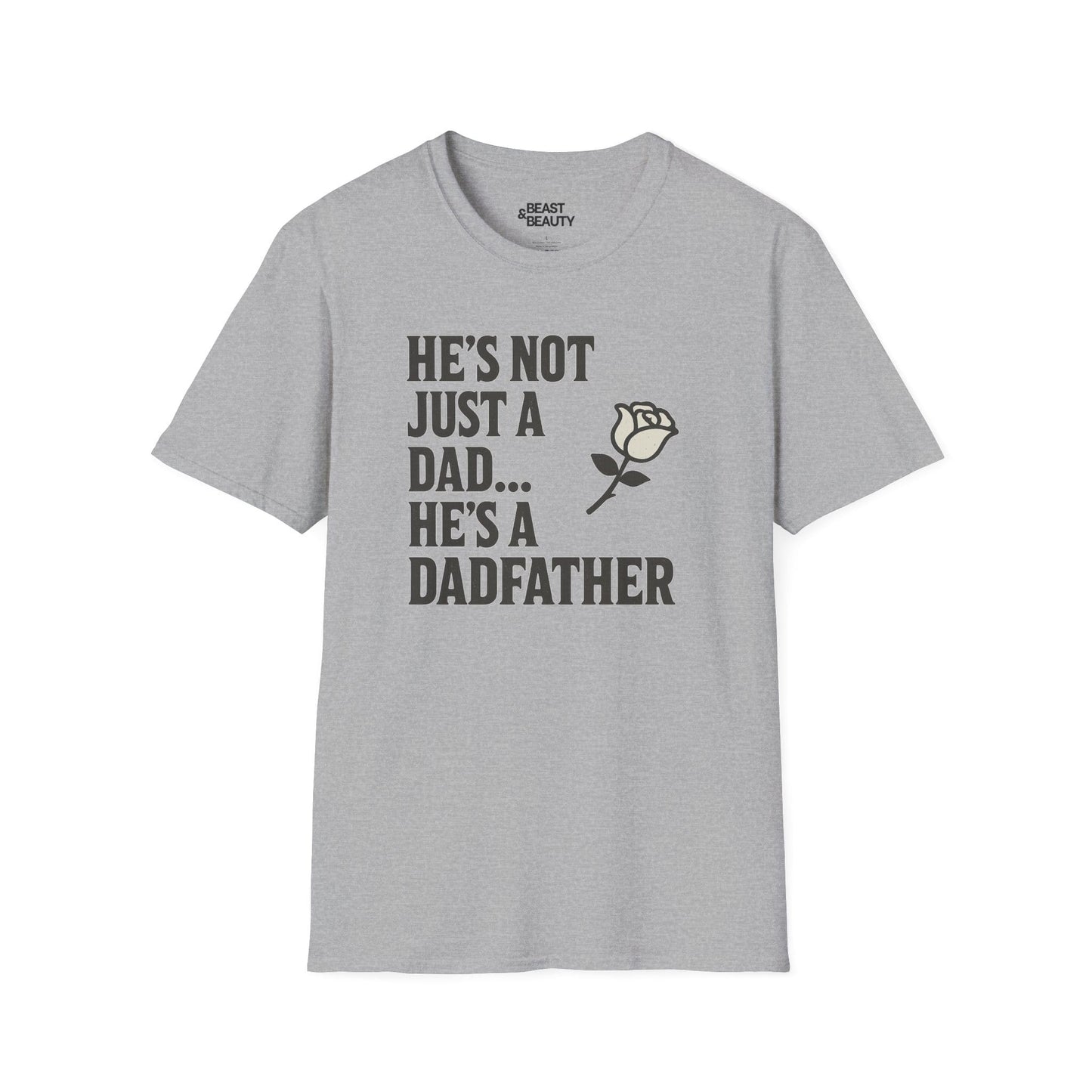 he s not just a dad he s a dadfather t-shirt sport grey t-shirt uk Father's Day gift idea