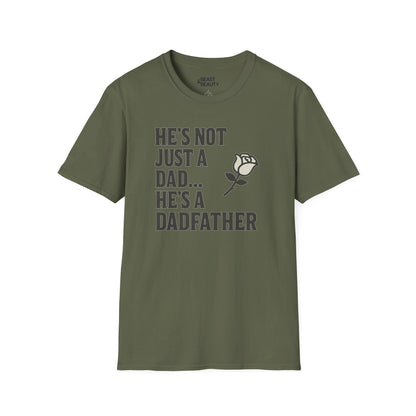 he s not just a dad he s a dadfather t-shirt military green t-shirt uk Father's Day gift idea