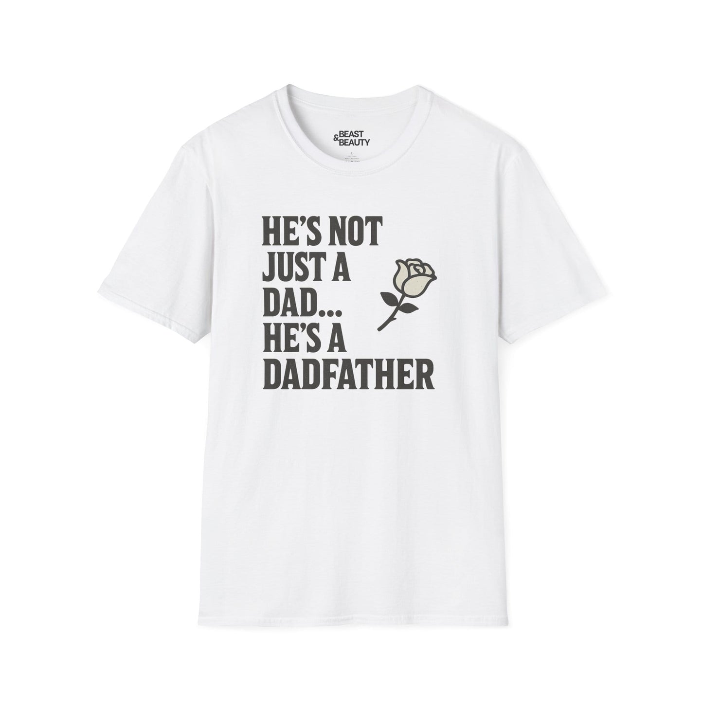 he s not just a dad he s a dadfather t-shirt white t-shirt uk Father's Day gift idea