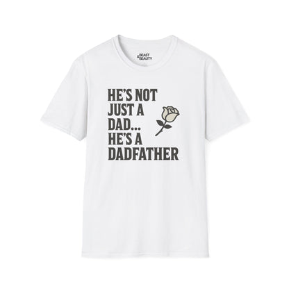 he s not just a dad he s a dadfather t-shirt white t-shirt uk Father's Day gift idea