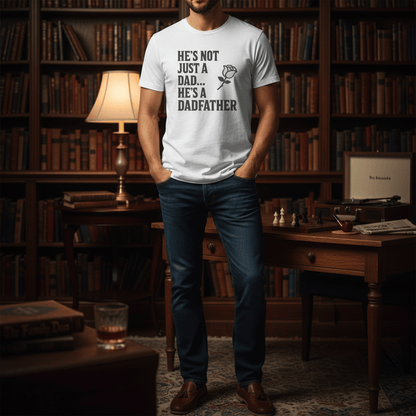 He’s Not Just a Dad He’s a Dadfather T-Shirt gift_idea unique_gift personalised_gift