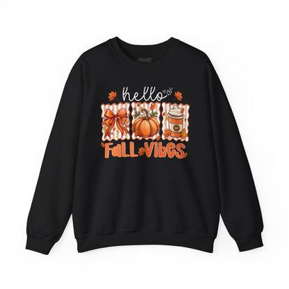 hello fall vibes sweatshirt black sweatshirt uk gift gift idea