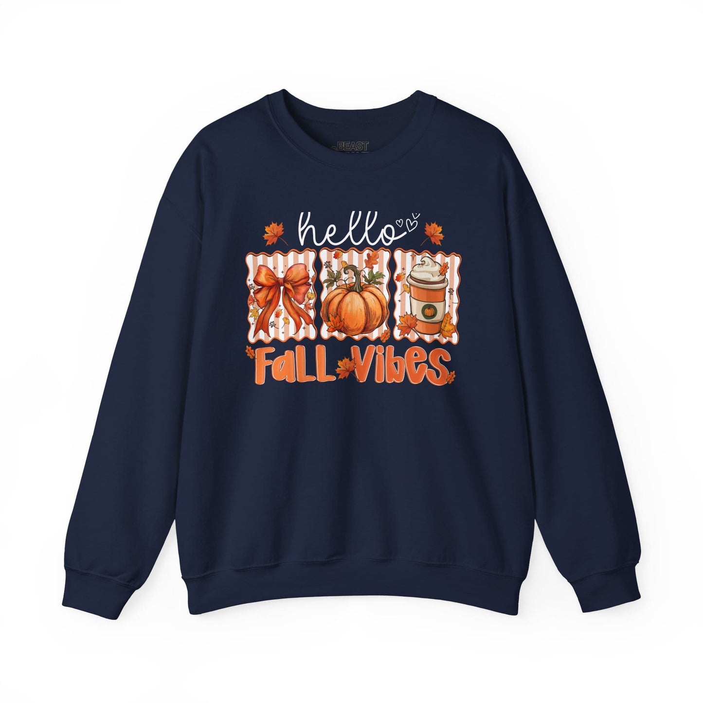 hello fall vibes sweatshirt navy sweatshirt uk gift gift idea