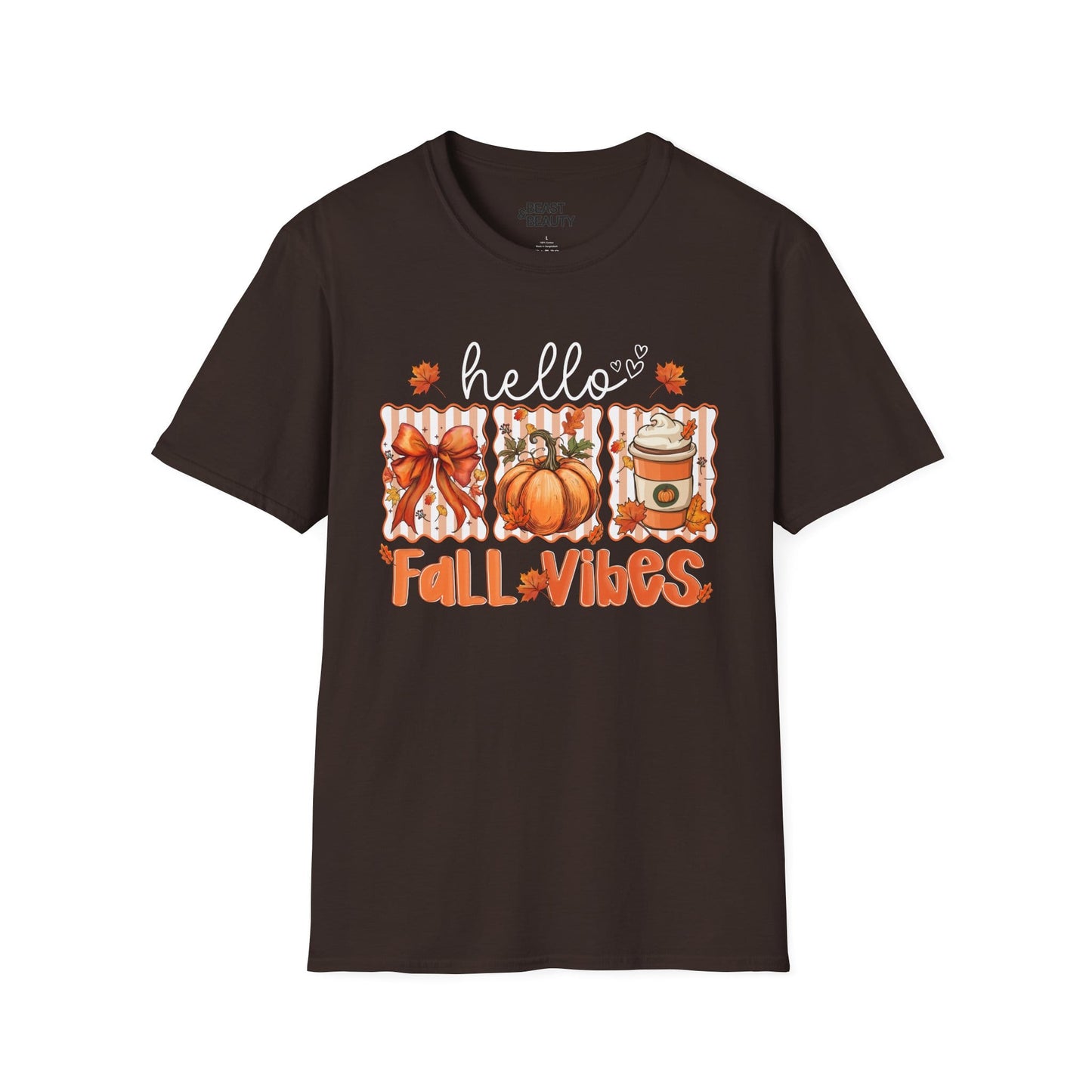 hello fall vibes t-shirt dark chocolate t-shirt uk gift gift idea