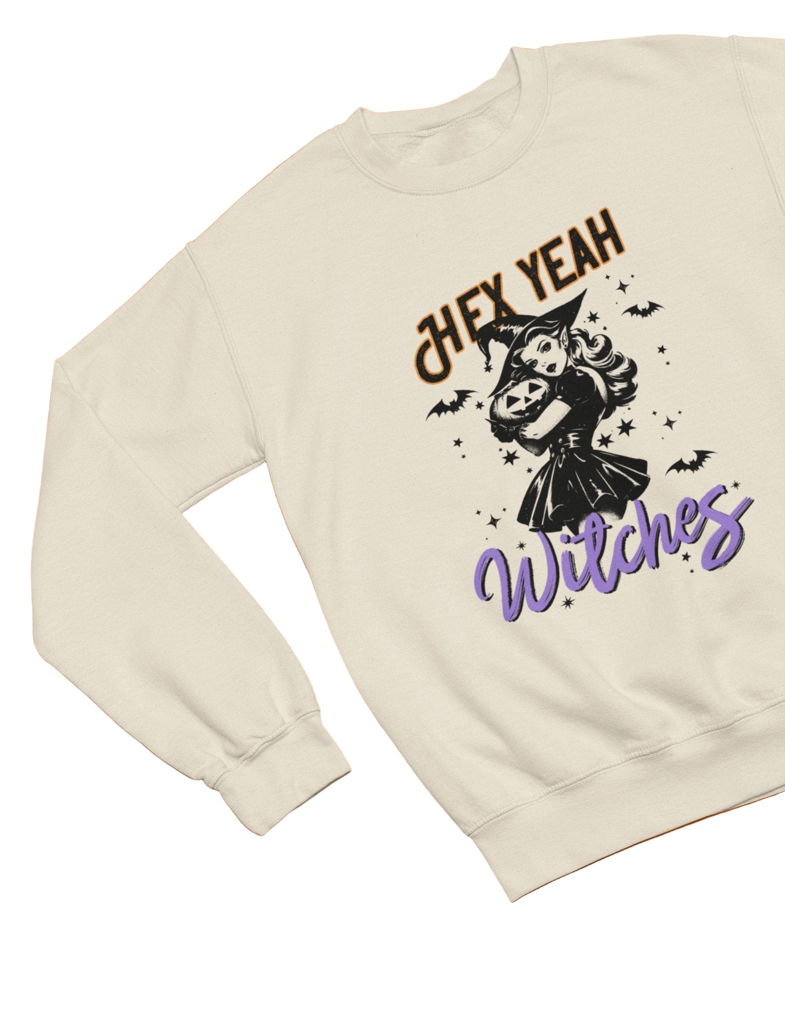 Hex Yeah Witches Funny Halloween T-Shirt/Sweatshirt Unisex - Beast & Beauty Clothing LTD - Halloween - Brown - Small - Sweatshirt