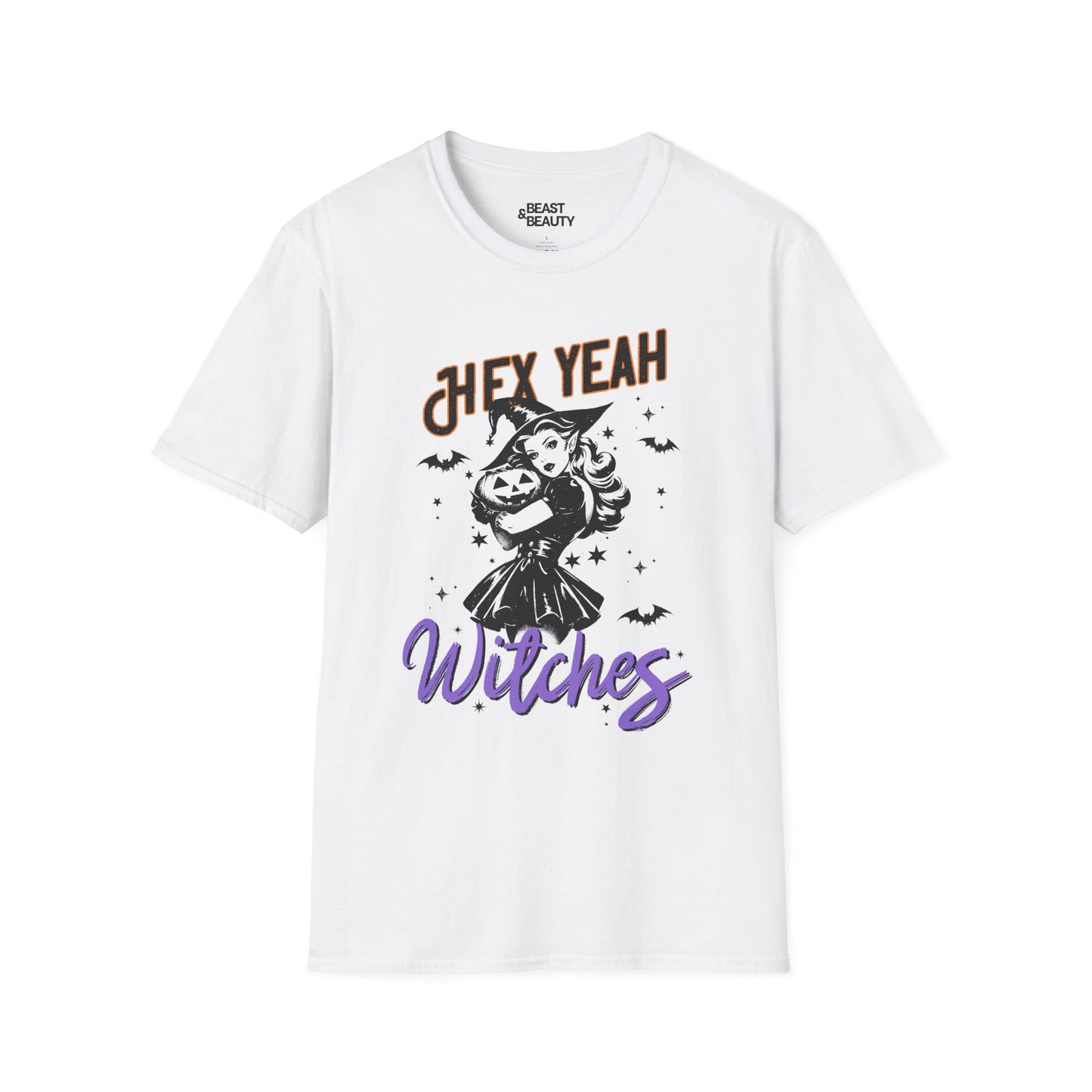 Hex Yeah Witches Halloween T-Shirt White / S gift_idea unique_gift personalised_gift