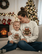 Highland Cow Merry Christmas Jumper – Funny Xmas Sweatshirt UK gift_idea unique_gift personalised_gift