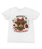 Highland Cow Merry Christmas Jumper – Funny Xmas Sweatshirt UK T-Shirt / 3XL (Adult) / White gift_idea unique_gift personalised_gift