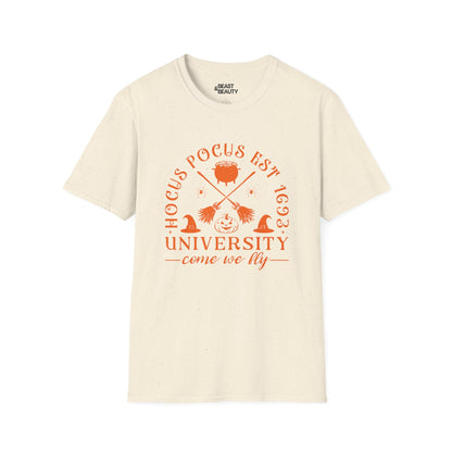 Hocus Pocus University Halloween T-Shirt Natural / M gift_idea unique_gift personalised_gift